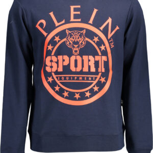 PLEIN SPORT SWEATSHIRT WITHOUT ZIP MEN BLUE