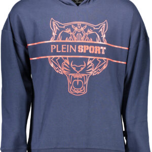 PLEIN SPORT SWEATSHIRT WITHOUT ZIP MEN BLUE
