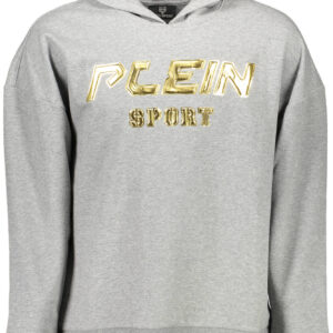 PLEIN SPORT SWEATSHIRT WITHOUT ZIP MAN GRAY