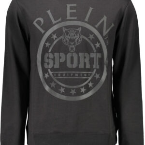 PLEIN SPORT SWEATSHIRT WITHOUT ZIP MAN BLACK