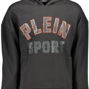 PLEIN SPORT SWEATSHIRT WITHOUT ZIP MAN BLACK