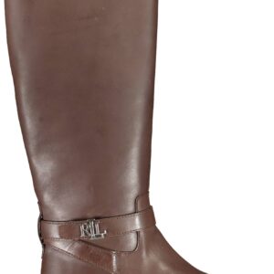 RALPH LAUREN BROWN WOMEN'S BOOT SHOES