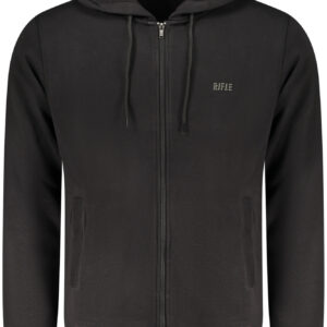 RIFLE MEN'S BLACK ZIP-UP SWEATSHIRT