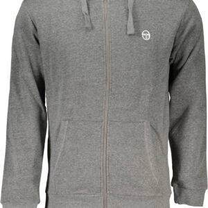 SERGIO TACCHINI MEN'S GRAY ZIP SWEATSHIRT