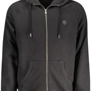 TIMBERLAND MEN'S BLACK ZIP-UP SWEATSHIRT