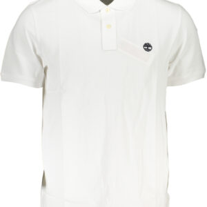 TIMBERLAND MEN'S WHITE SHORT SLEEVED POLO SHIRT