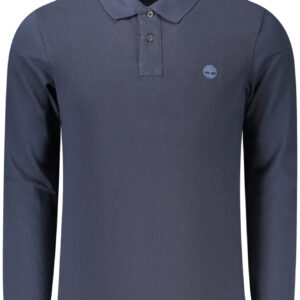 TIMBERLAND MEN'S LONG-SLEEVE POLO SHIRT, BLUE