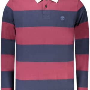 TIMBERLAND MEN'S LONG-SLEEVE POLO SHIRT, RED
