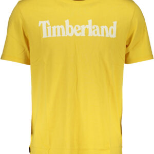 TIMBERLAND YELLOW MEN'S SHORT SLEEVED T-SHIRT