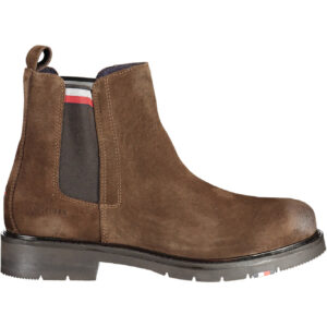 TOMMY HILFIGER BROWN MEN'S BOOTS SHOES