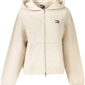 TOMMY HILFIGER WOMEN'S ZIP-UP SWEATSHIRT BEIGE