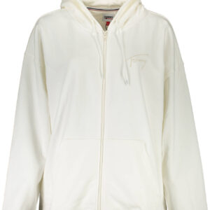 TOMMY HILFIGER SWEATSHIRT WITH ZIP WOMAN WHITE