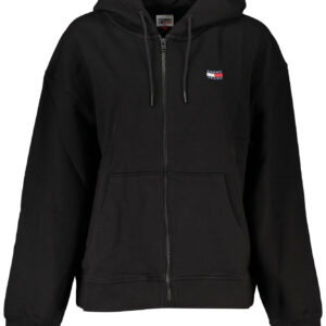 TOMMY HILFIGER WOMEN'S BLACK ZIP SWEATSHIRT