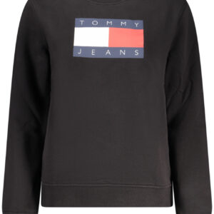 TOMMY HILFIGER WOMEN'S BLACK ZIP-UP SWEATSHIRT