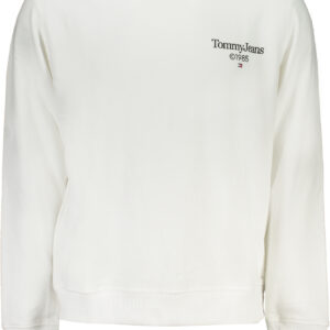TOMMY HILFIGER MEN'S WHITE ZIPLESS SWEATSHIRT