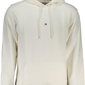 TOMMY HILFIGER MEN'S WHITE ZIPLESS SWEATSHIRT