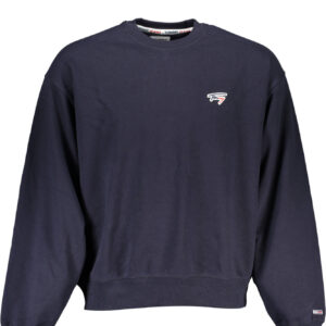 TOMMY HILFIGER MEN'S BLUE ZIPLESS SWEATSHIRT