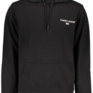 TOMMY HILFIGER MEN'S BLACK ZIPLESS SWEATSHIRT