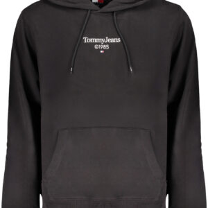 TOMMY HILFIGER MEN'S BLACK ZIPLESS SWEATSHIRT