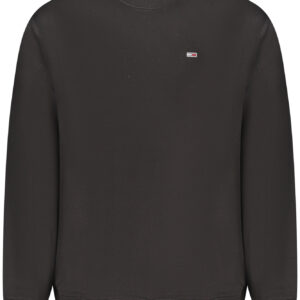 TOMMY HILFIGER MEN'S BLACK ZIP-UP SWEATSHIRT
