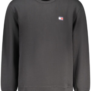 TOMMY HILFIGER MEN'S BLACK ZIP-UP SWEATSHIRT