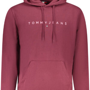 TOMMY HILFIGER MEN'S RED ZIP-UP SWEATSHIRT