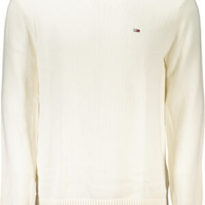 TOMMY HILFIGER MEN'S WHITE SWEATER