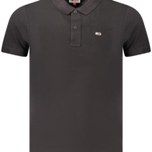 TOMMY HILFIGER MEN'S SHORT SLEEVE POLO BLACK