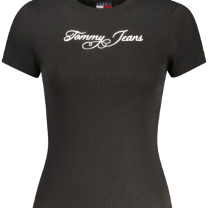 TOMMY HILFIGER WOMEN'S SHORT-SLEEVE T-SHIRT BLACK