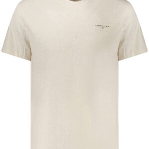 TOMMY HILFIGER MEN'S SHORT-SLEEVE T-SHIRT BEIGE
