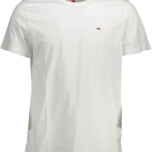 TOMMY HILFIGER MEN'S WHITE SHORT SLEEVE T-SHIRT