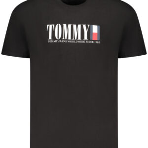 TOMMY HILFIGER MEN'S SHORT-SLEEVE T-SHIRT BLACK