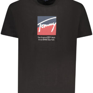 TOMMY HILFIGER MEN'S SHORT-SLEEVE T-SHIRT BLACK