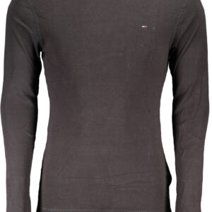 TOMMY HILFIGER MEN'S LONG SLEEVE T-SHIRT BLACK