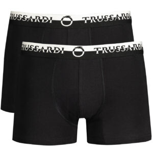 TRUSSARDI MEN'S BLACK BOXER