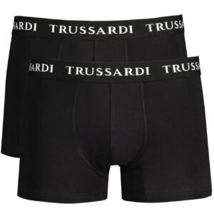 TRUSSARDI MEN'S BLACK BOXER
