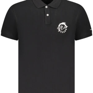 TRUSSARDI MEN'S SHORT SLEEVE POLO BLACK