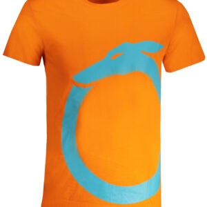 TRUSSARDI MEN'S SHORT SLEEVE T-SHIRT ORANGE