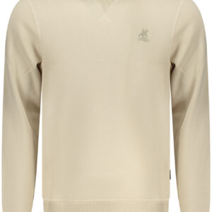 US GRAND MEN'S BEIGE ZIP-UP SWEATSHIRT