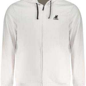 US GRAND MEN'S WHITE ZIP-UP SWEATSHIRT