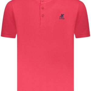 US GRAND MEN'S SHORT-SLEEVE POLO SHIRT, RED