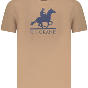 US GRAND MEN'S SHORT-SLEEVE T-SHIRT BROWN