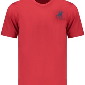 US GRAND MEN'S SHORT-SLEEVED RED T-SHIRT