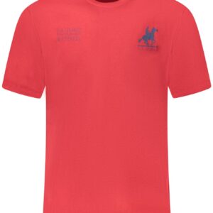 US GRAND MEN'S SHORT-SLEEVED RED T-SHIRT