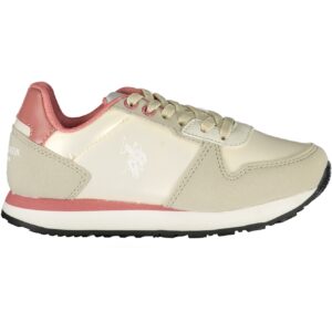 US POLO ASSN. BEIGE CHILDREN'S SPORTS SHOES