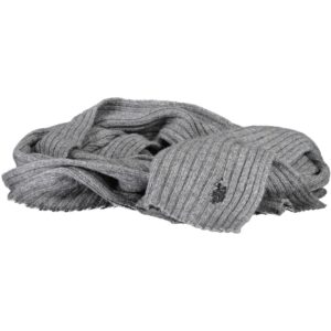 US POLO ASSN. GRAY MEN'S SCARF