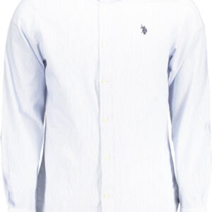 US POLO SHIRT LONG SLEEVE MAN LIGHT BLUE