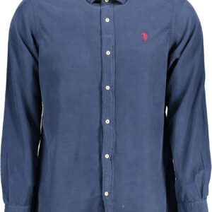 US POLO SHIRT LONG SLEEVE MEN BLUE