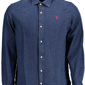 US POLO SHIRT LONG SLEEVE MAN BLUE