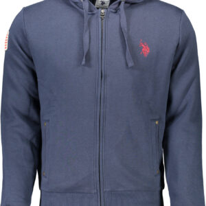US POLO MEN'S BLUE SWEATSHIRT WITH ZIP
